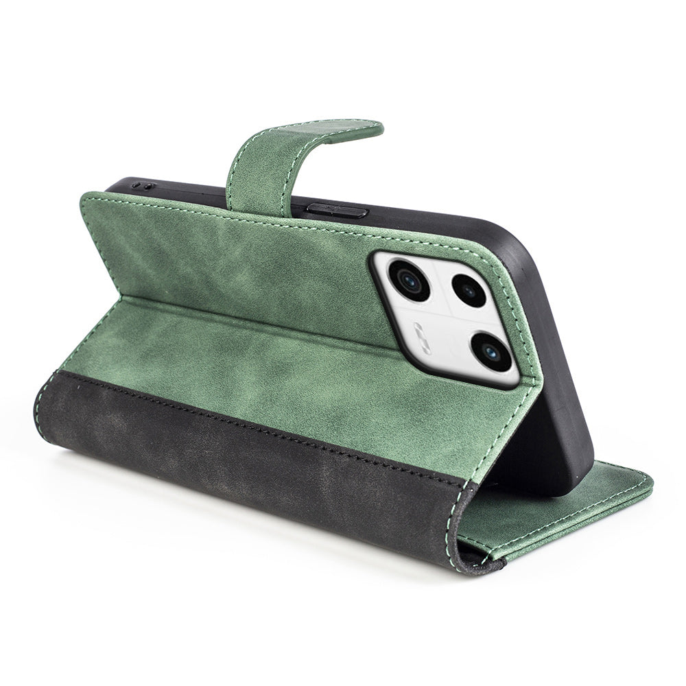 Protective Phone Case For Xiaomi 13 5G Dual Color Splicing Flip Leather Wallet Stand Phone Cover Protective Phone Case For Xiaomi 13 5G Dual Color Splicing Flip Leather Wallet Stand Phone Cover